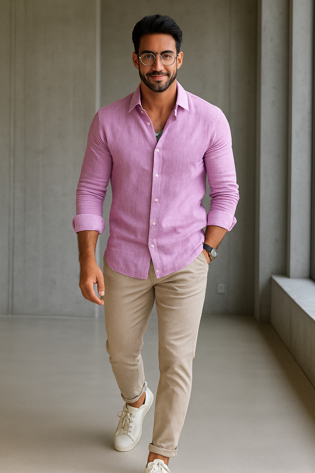 ADRIÁN – Camisa de Lino Slim Fit en Varios Colores