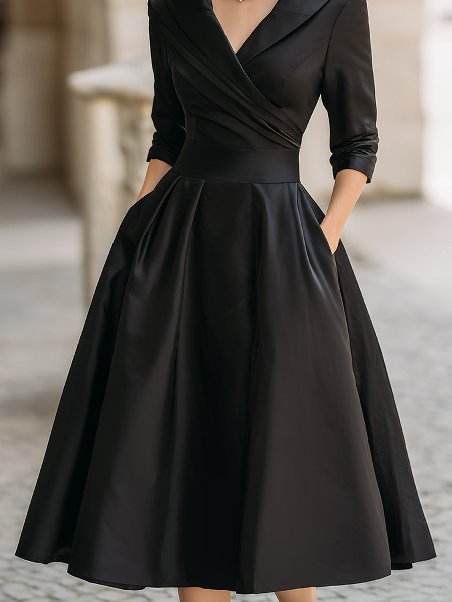 Judit™ - Vestido midi de satén