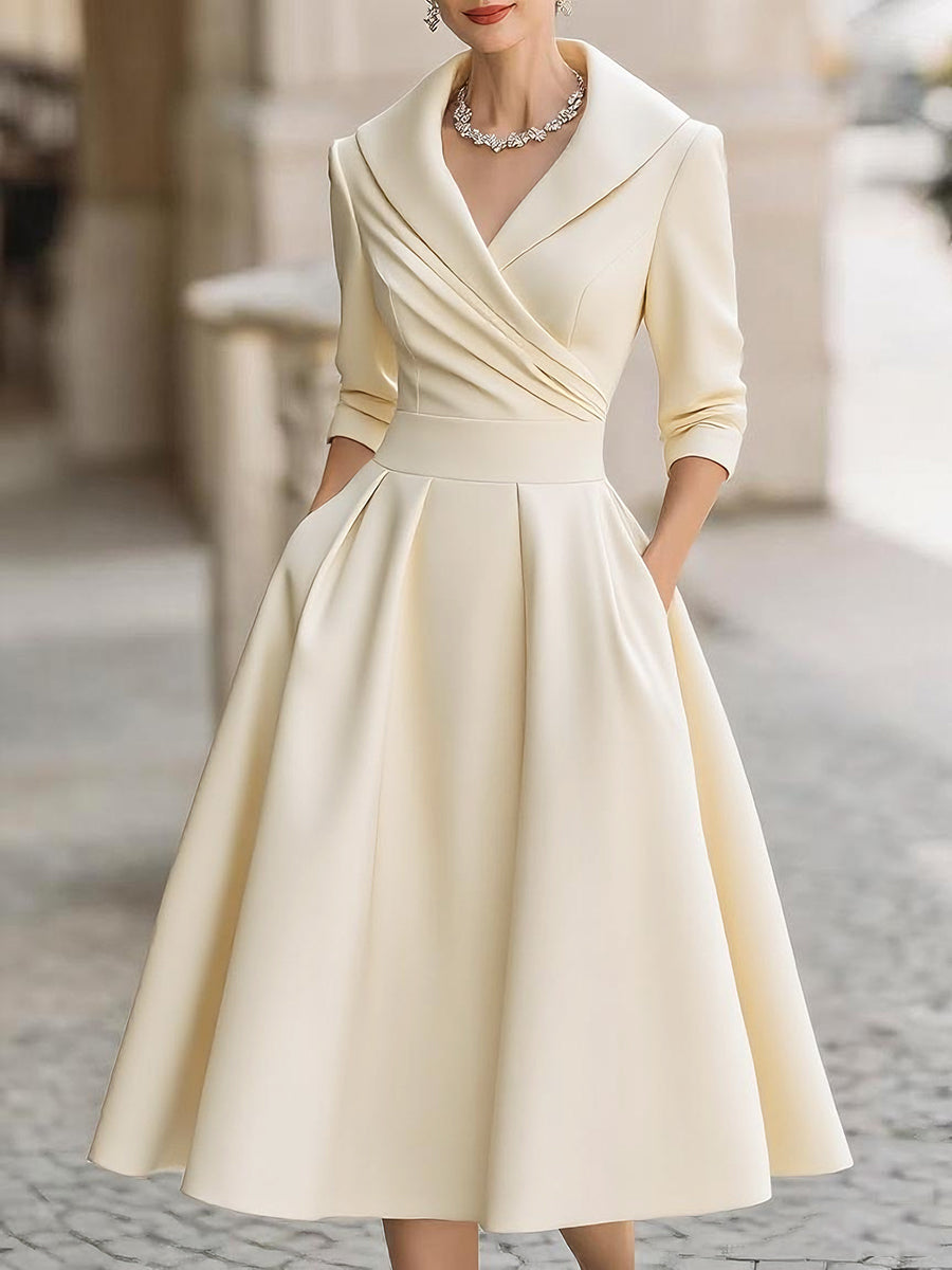 Judit™ - Vestido midi de satén