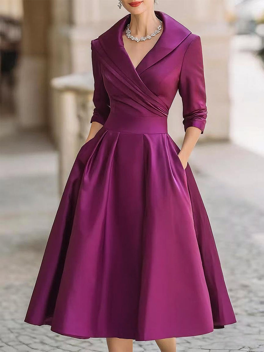 Judit™ - Vestido midi de satén