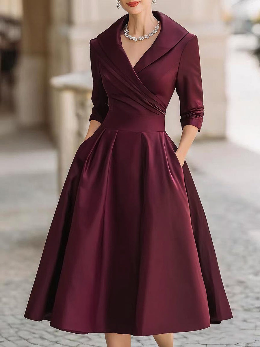 Judit™ - Vestido midi de satén