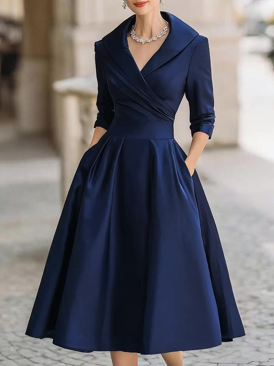 Judit™ - Vestido midi de satén