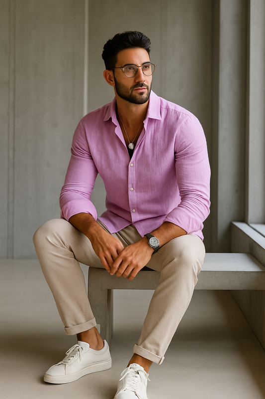 ADRIÁN – Camisa de Lino Slim Fit en Varios Colores
