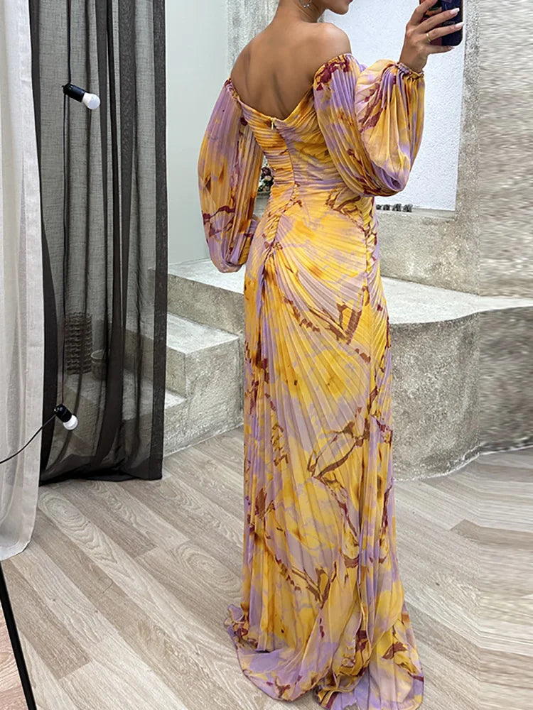 Coralié™ | VESTIDO LARGO CON ESCOTE EN V