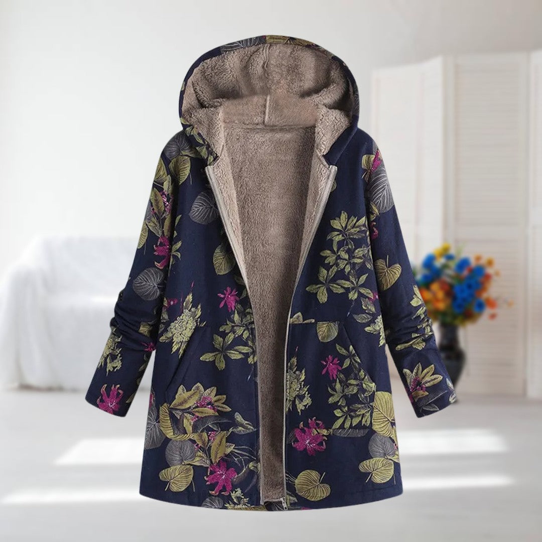 ALMA | Cárdigan parka con estampado floral