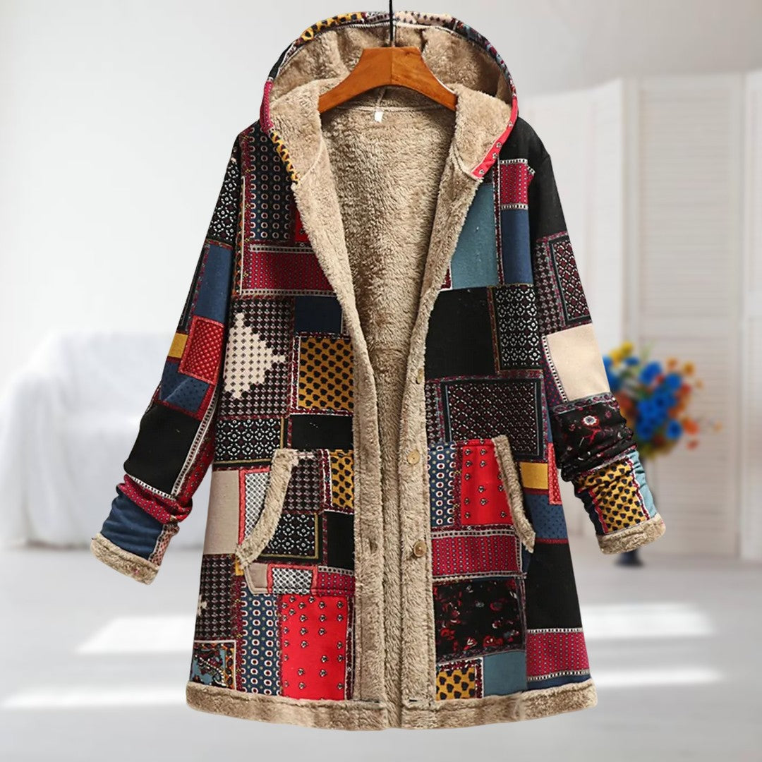 ALMA | Cárdigan parka con estampado floral