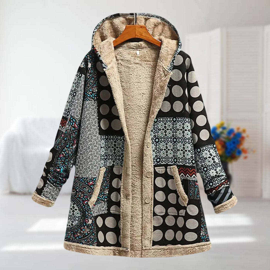 ALMA | Cárdigan parka con estampado floral