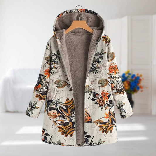 ALMA | Cárdigan parka con estampado floral