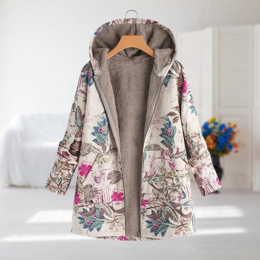 ALMA | Cárdigan parka con estampado floral