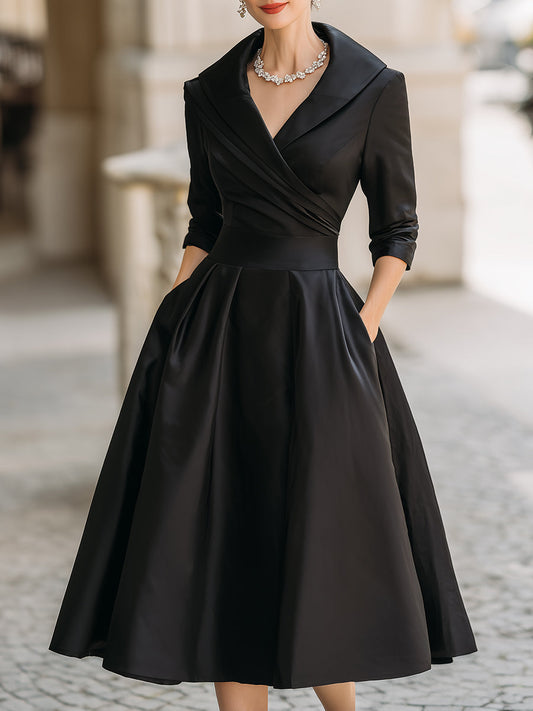 Judit™ - Vestido midi de satén