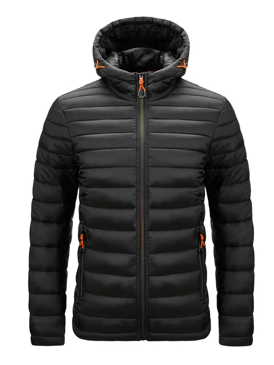 Elegante chaqueta con capucha