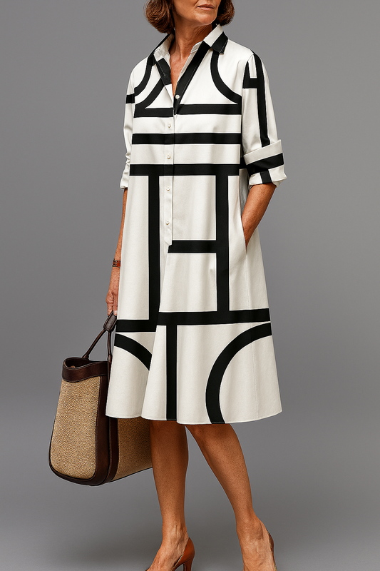 BLANCA - VESTIDO MIDI ESTAMPADO
