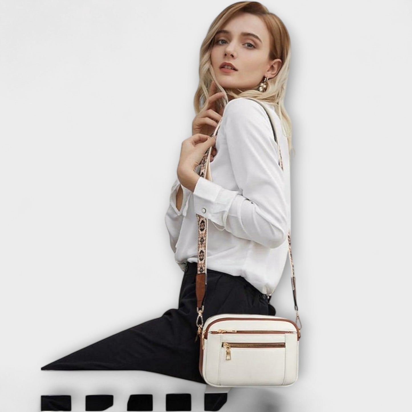 Miró™ -  Elegante bolso bandolera de cuero