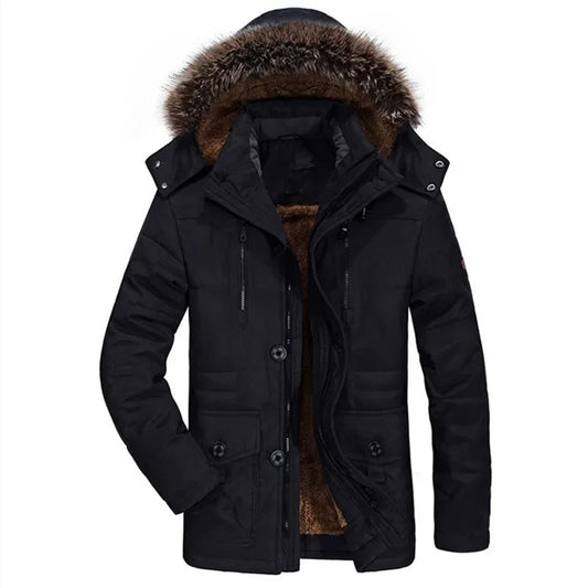 Chaqueta de invierno con capucha de algodón